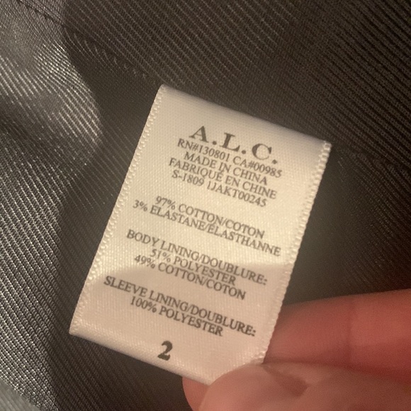 A.L.C. Leopard fitted blazer jacket Size 2 - Picture 3 of 5